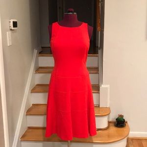 Red Anne Klein midi dress